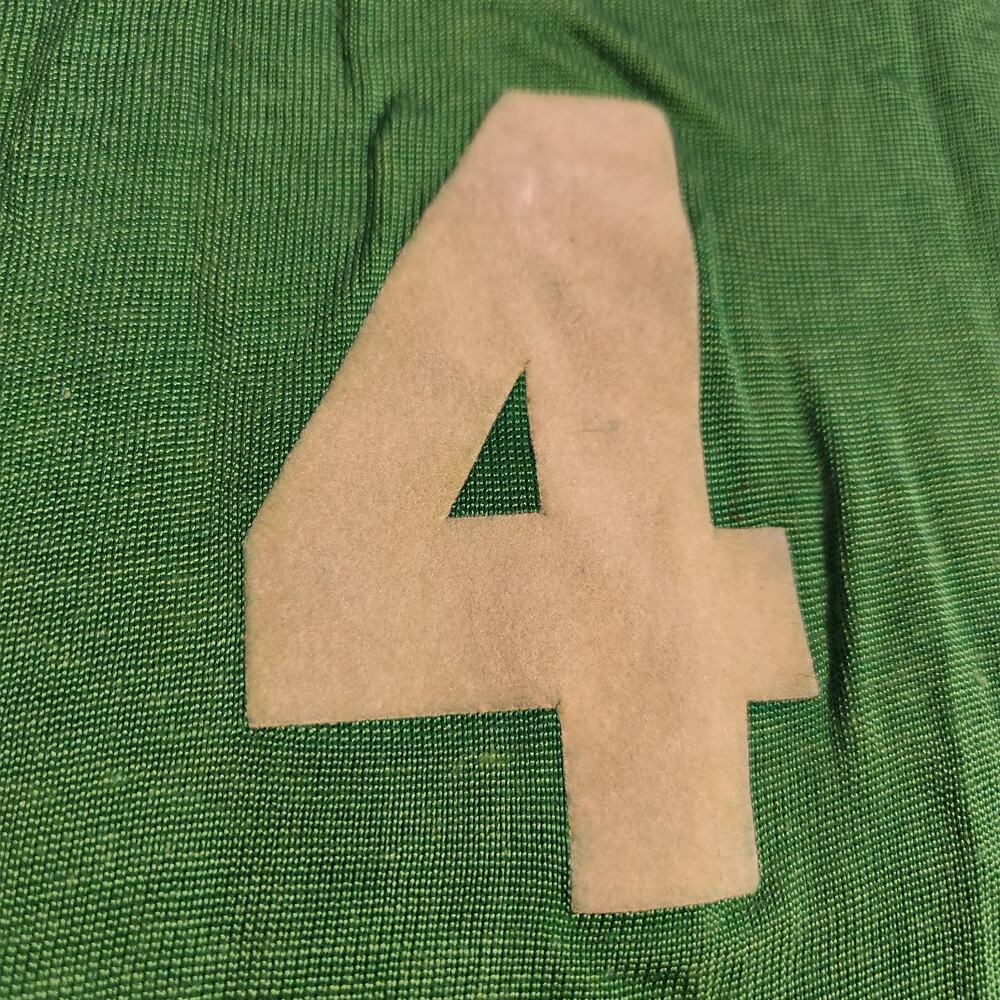 Vintage 60s 50s Felco NY Athletic Wear Jersey SZ M # 4 Green Tank Top Shirt Rare - Picture 7 of 7